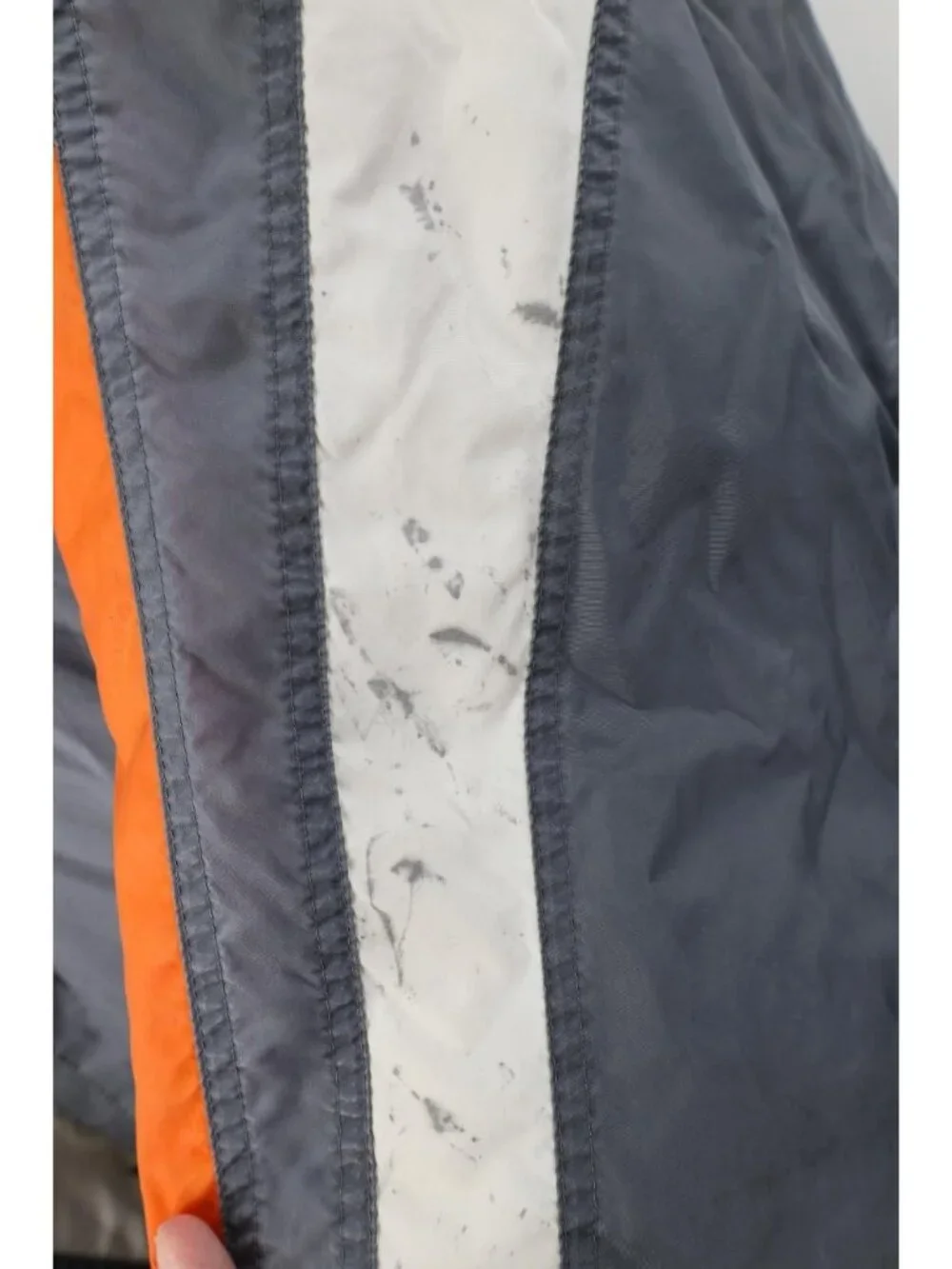Vintage 90s Adidas Mens Large Sun Faded Color Block Mock Neck Windbreaker Jacket